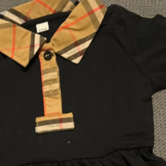 Cotton Summer Dress, Little Girl Dress, Polo Dress, Cotton Dress, Girls Dress - Picture 3 of 3